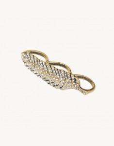 Ashley Ring-Brass Ox and Clear